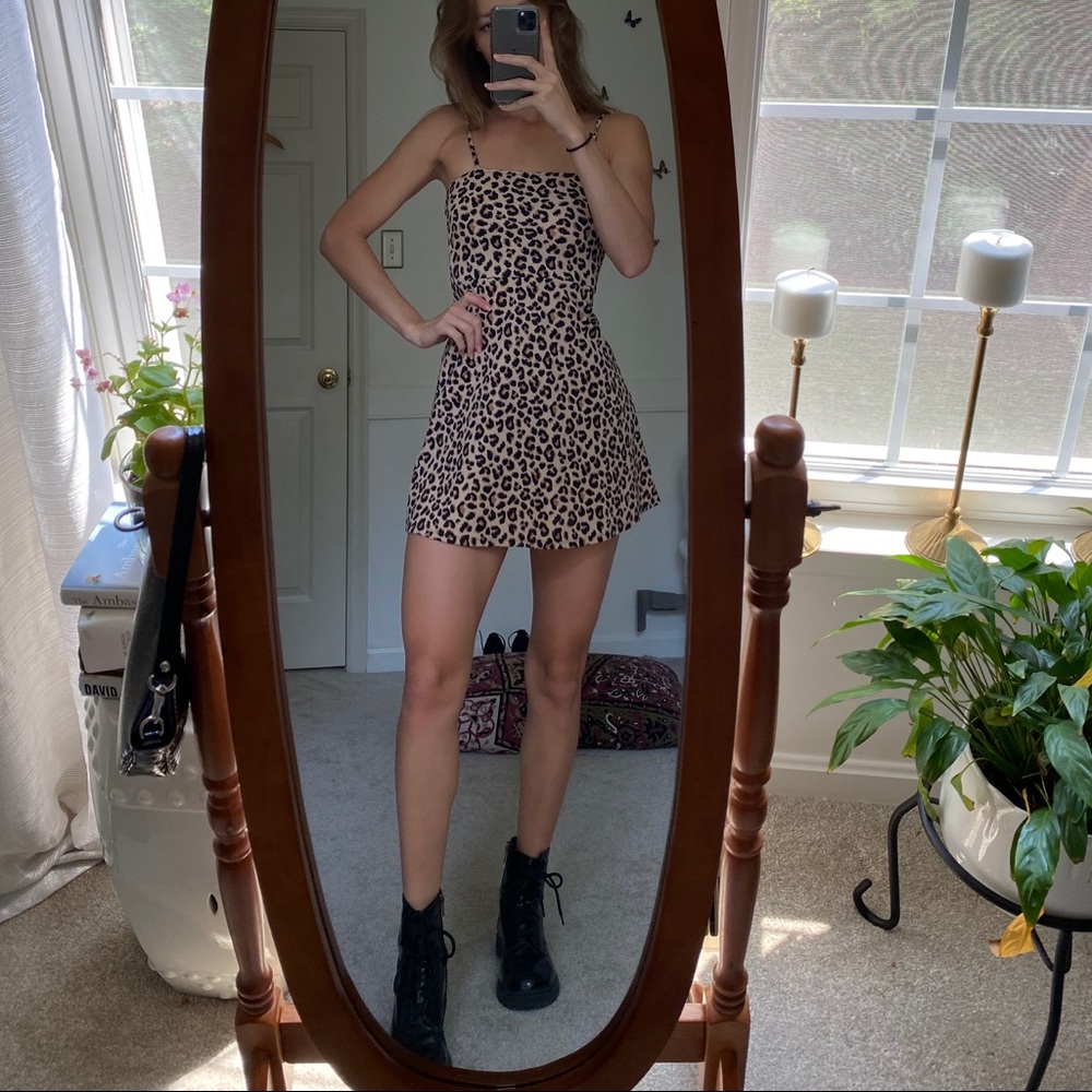 Cheetah (or Leopard?) Print Mini Dress
